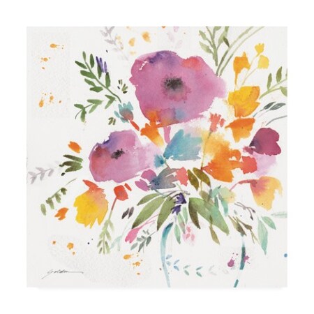 Sheila Golden 'A Bright Bouquet' Canvas Art,24x24